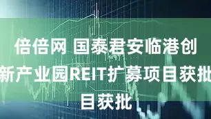 倍倍网 国泰君安临港创新产业园REIT扩募项目获批